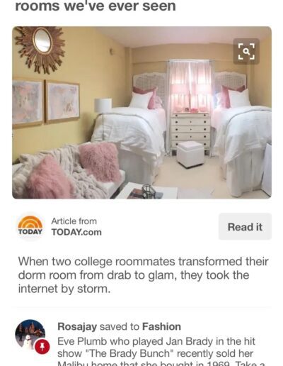 A picture of a room on a facebook page.